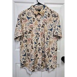 Fantastic Beasts Harry Potter Camp Shirt Adult XL Button Down Epic Universe